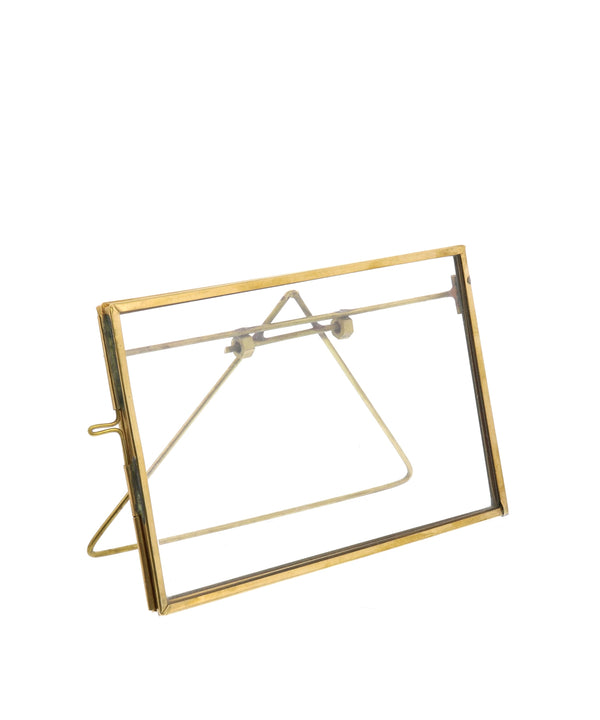 Monarch Easel 5" x 7" Horizontal Frame, Brass