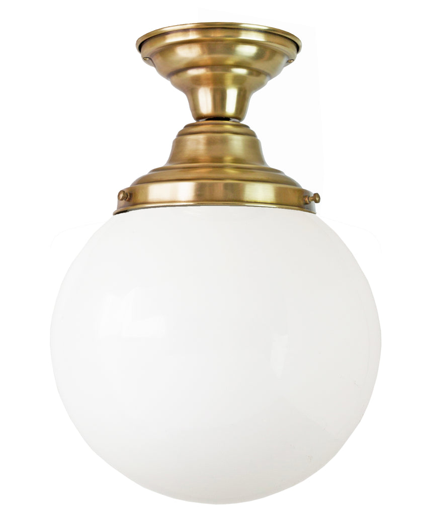 Globe Schoolhouse Ceiling Fixture, 12"