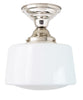 Drum Schoolhouse Ceiling Fixture, 8"