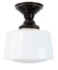 Drum Schoolhouse Ceiling Fixture, 8"