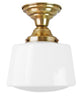 Drum Schoolhouse Ceiling Fixture, 8"