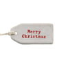 Merry Christmas Ceramic Tag