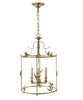Diego Grande Classical Perching Bird Lantern, Gilded Gold