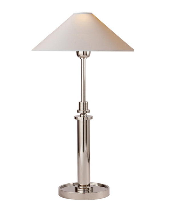 Hargett Adjustable Table Lamp, Polished Nickel