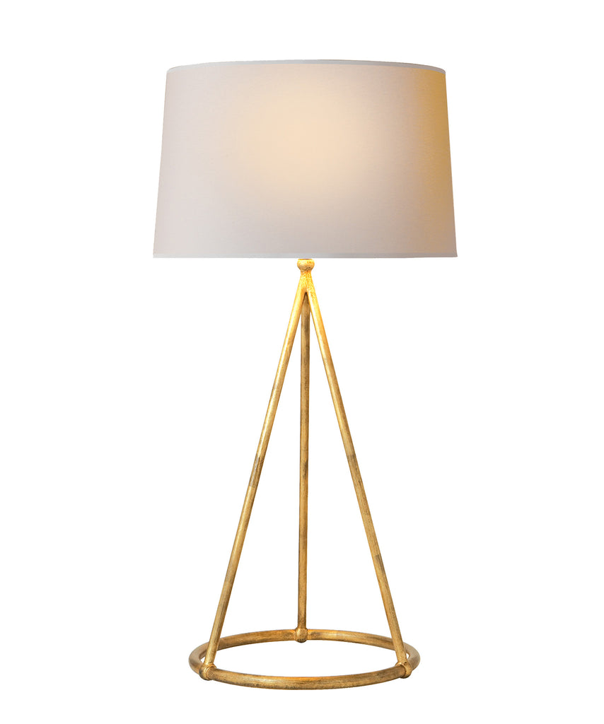 Nina Tapered Table Lamp, Gilded Gold