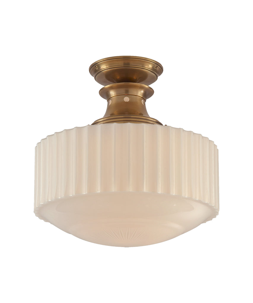 Milton Road Milk Glass Pendant