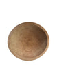 Vintage Round Wooden Bowl, 9" wide
