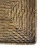 Woven Rectangular Serving Tray, Antique Brown