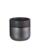 Dipped Matte Ceramic Planter, Black