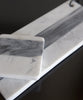 Small White and Grey Stripe Marble Cheese Board