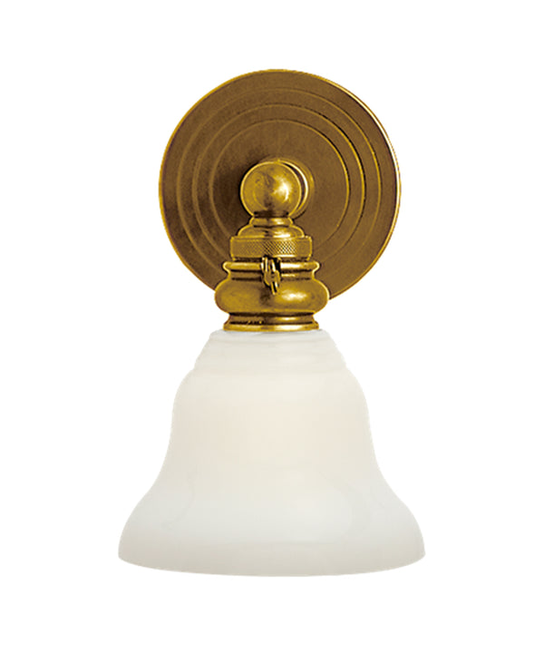 Boston Functional Single Light, Hand-Rubbed Antique Brass