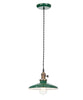 Vintage Style Edison Industrial Pendant Lamp, Emerald Green