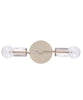The Mercer Double Wall Sconce, Polished Nickel