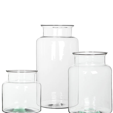 Clear Glass Hurricane Vases