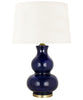 Addison Gourd Table Lamp, Navy
