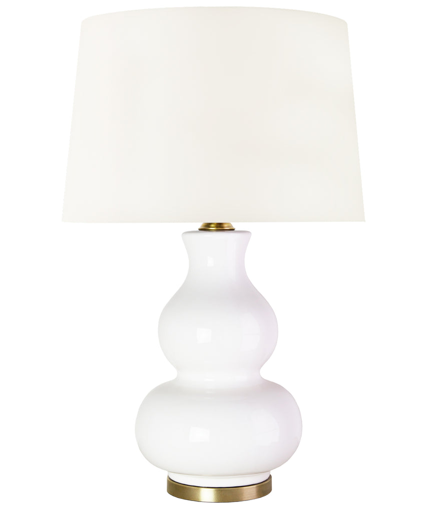 Addison Gourd Table Lamp, White