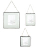 Hanging Double Sided Glass Picture Frame