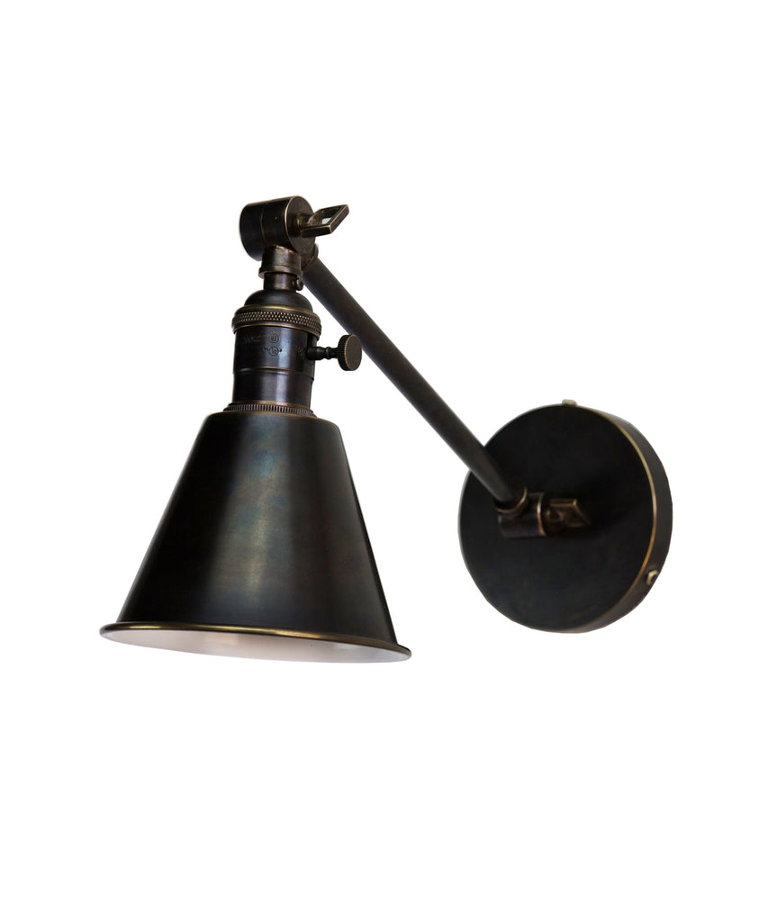 Jefferson Single Long Arm Wall Sconce, Bronze