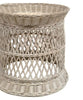 Laguna White Wash Rattan Side Table