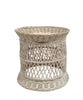 Laguna White Wash Rattan Side Table