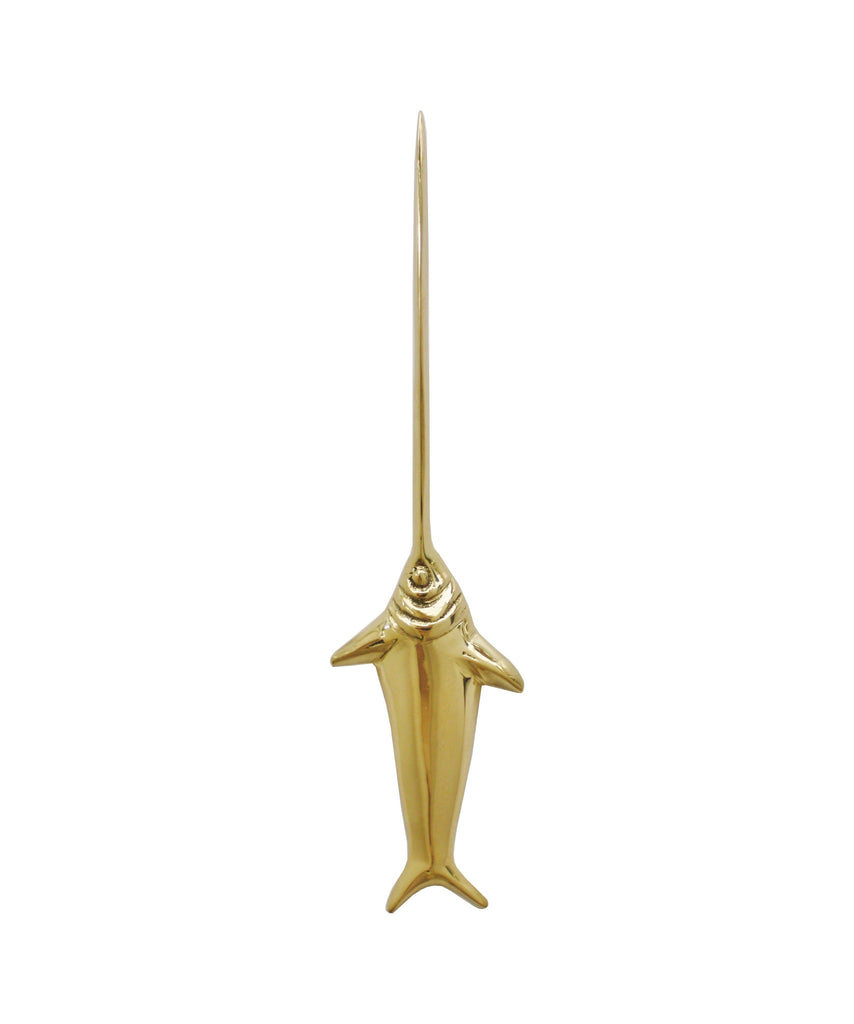 Brass Swordfish Letter Opener