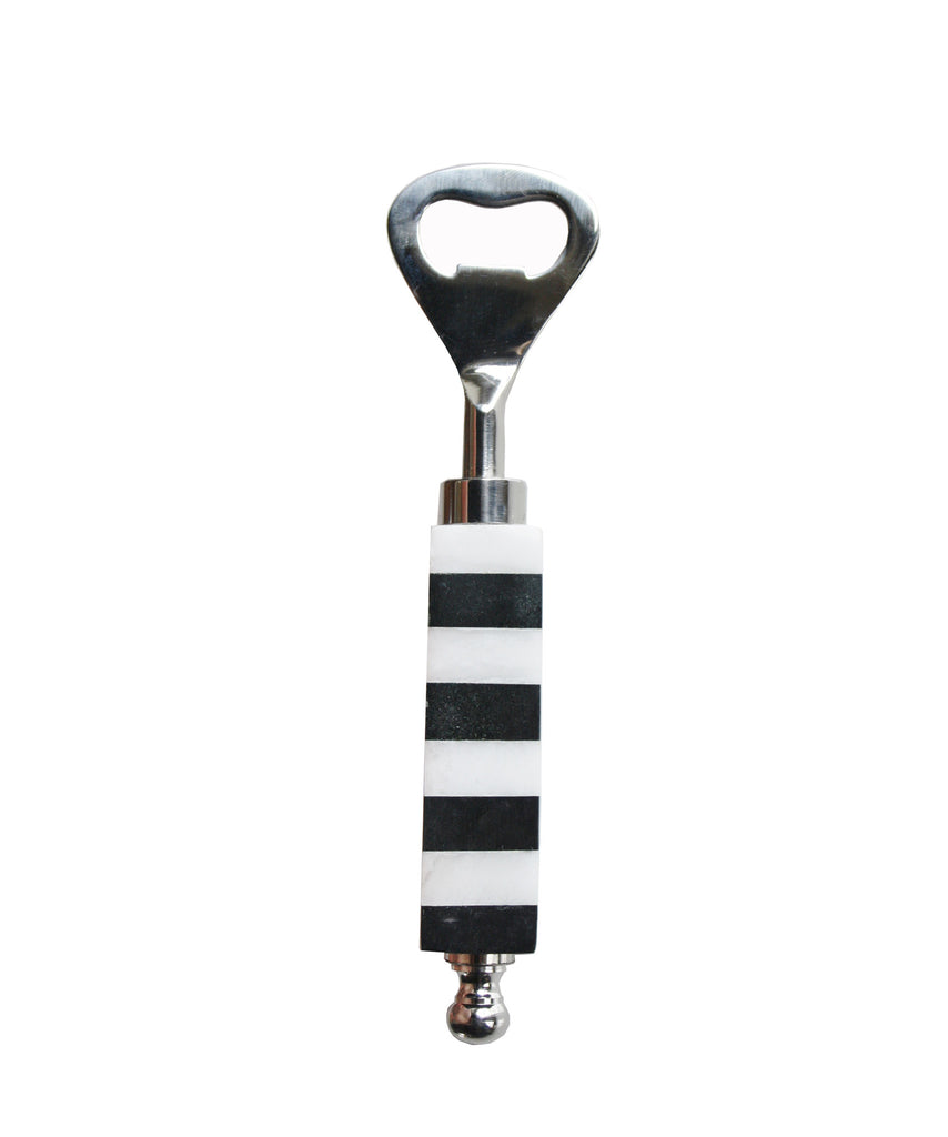 Black & White Marble Bottle Opener