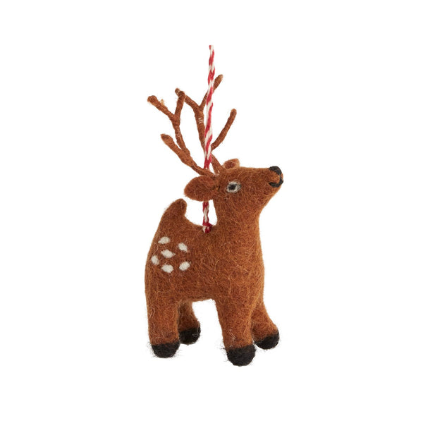 Woodland Felt Reindeer Ornament