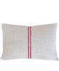 Vintage Linen Stripe Lumbar Pillow