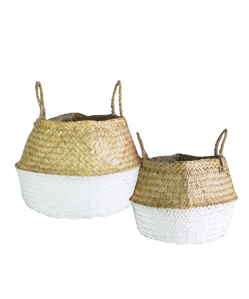 Dipped Sea Grass Woven Basket