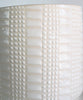 Grid Ceramic Planter, White
