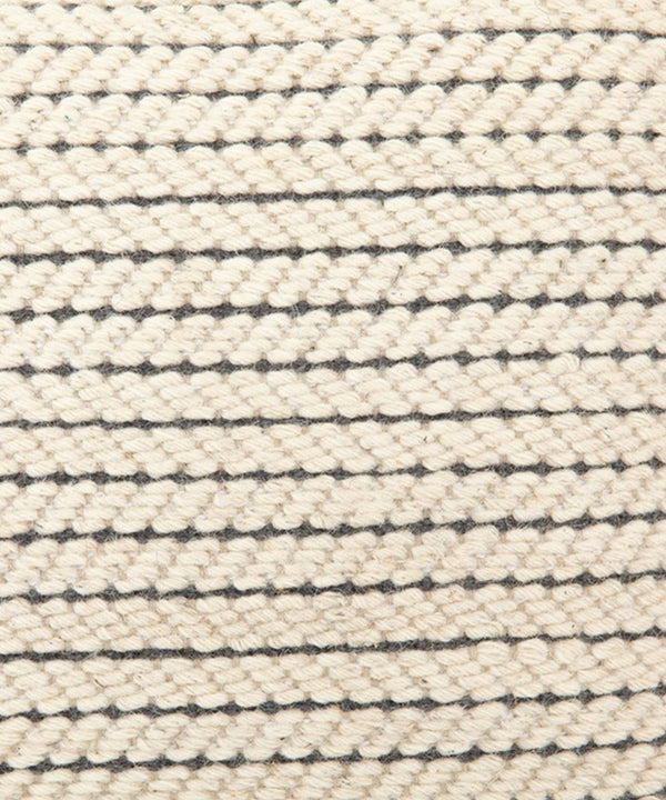 Braided Wool Pillow, Cream