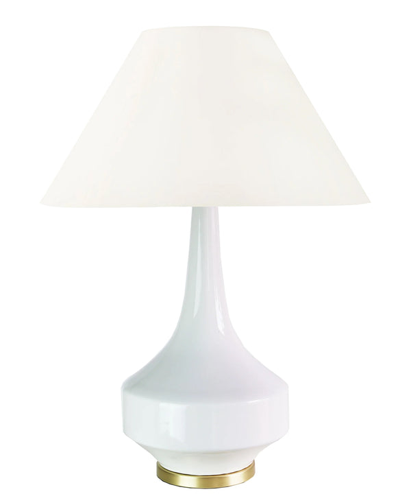 Andrea Table Lamp, White