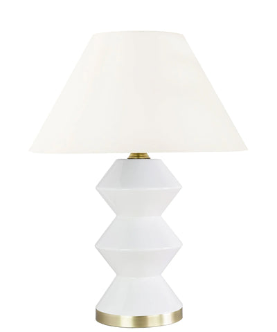 Devon Table Lamp, White