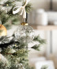 Vintage Style Clear Glass Ornaments, Set of 12