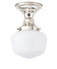 Traditional Schoolhouse Ceiling Fixture, 6"