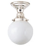 Globe Schoolhouse Ceiling Fixture, 6"