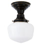 Traditional Schoolhouse Ceiling Fixture, 6"