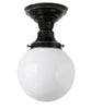 Globe Schoolhouse Ceiling Fixture, 6"