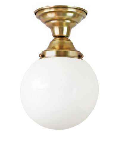 Globe Schoolhouse Ceiling Fixture, 8"