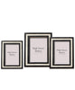 Black & White Bone Striped Frame