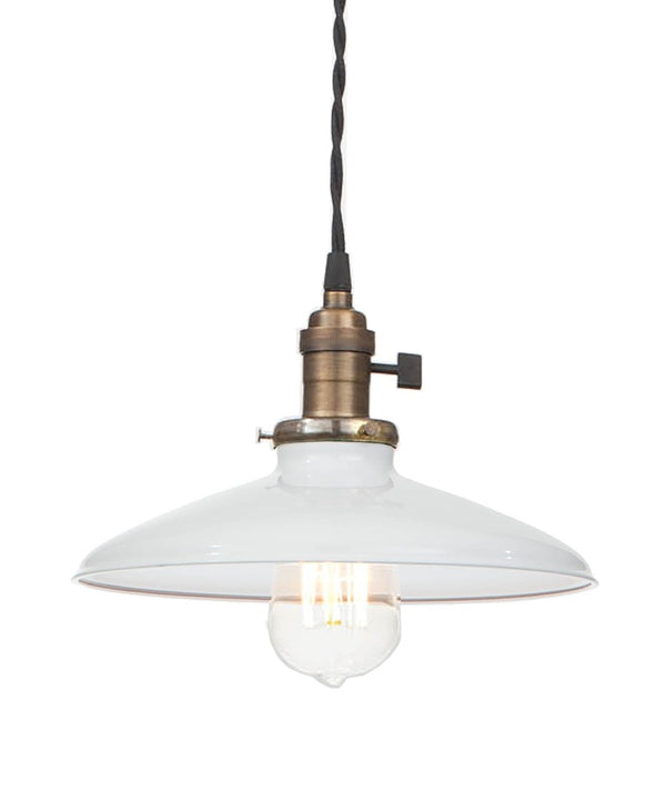 Vintage Style Edison Industrial Pendant Lamp, White