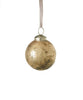 Blitzen Glass Ornament, Gold - Set of 3