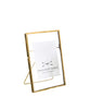 Monarch Easel 5" x 7" Vertical Frame, Brass