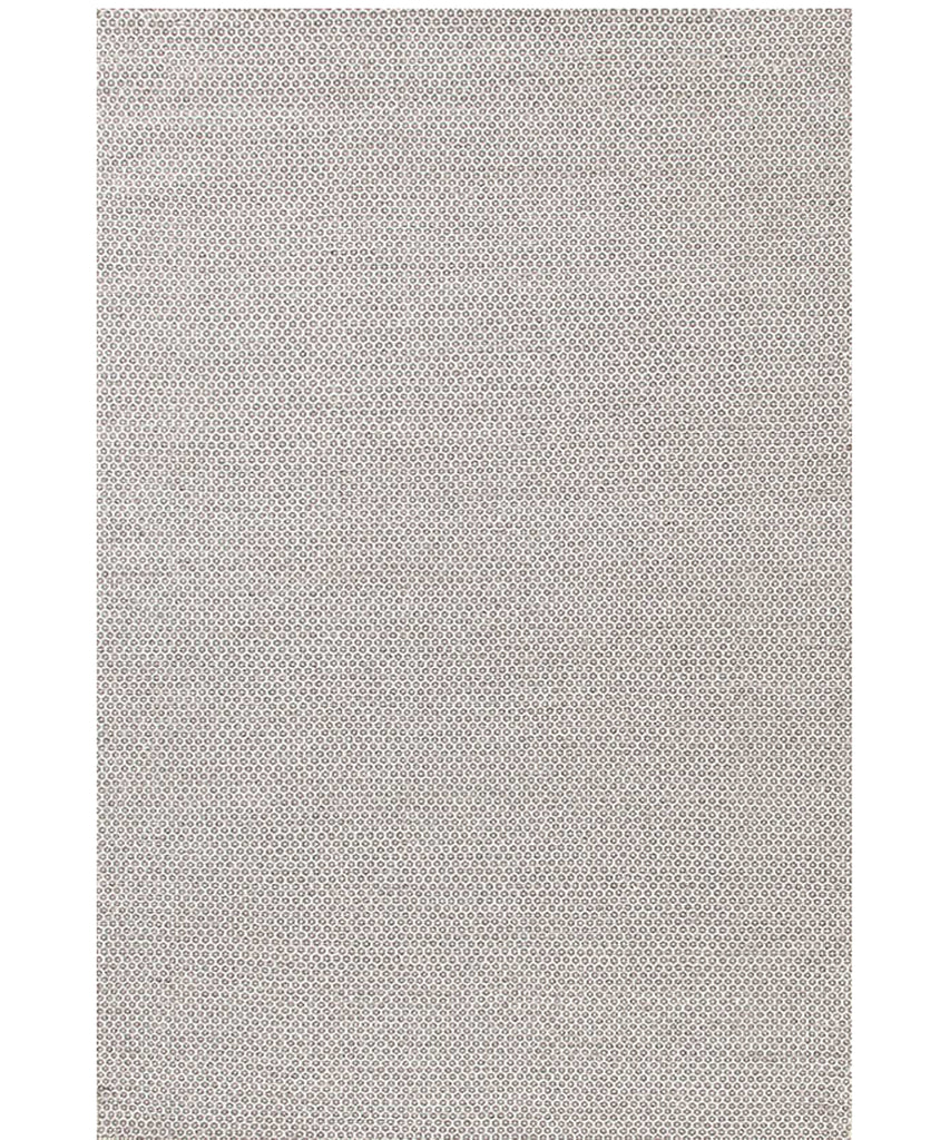 Honeycomb Woven Wool Rug, Gray