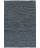 Honeycomb Woven Wool Rug, Indigo