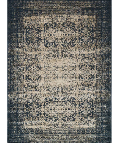 Odyssey Rug, Indigo & Beige