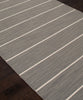 Cape Cod Stripe Flat Weave Rug, Gray