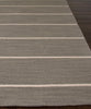 Cape Cod Stripe Flat Weave Rug, Gray