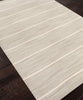 Cape Cod Stripe Flat Weave Rug, Light Gray