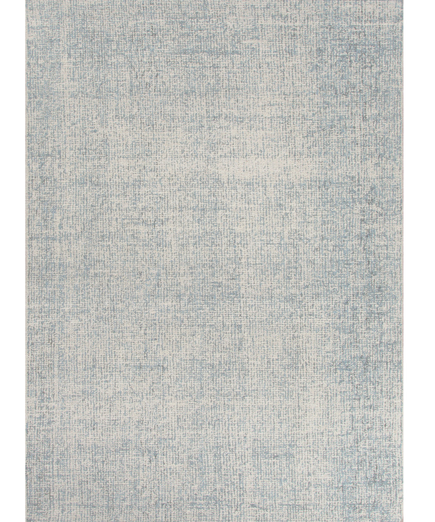 Oland Heathered Wool Rug, Pearl Blue